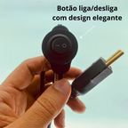 Cabo rabicho para luminária ou abajur de 1,5m