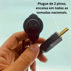 Cabo rabicho para luminária ou abajur de 1,5m