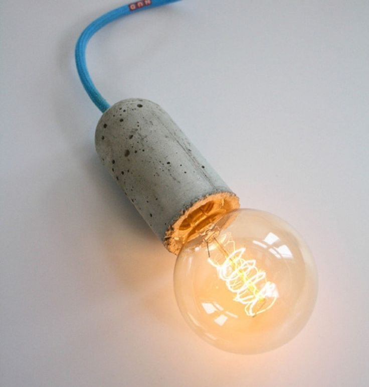 Suporte soquete em concreto E27