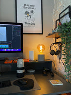 Luminária em concreto para mesa